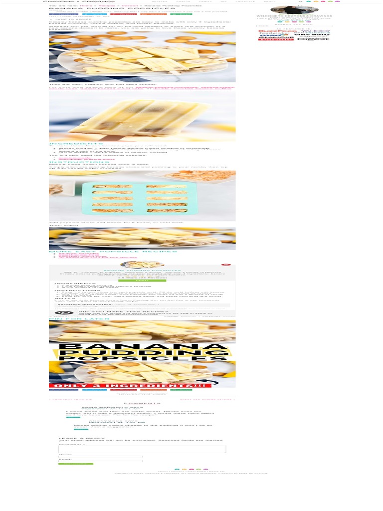 Crayonsandcravings Com Banana Pudding Popsicles FBF