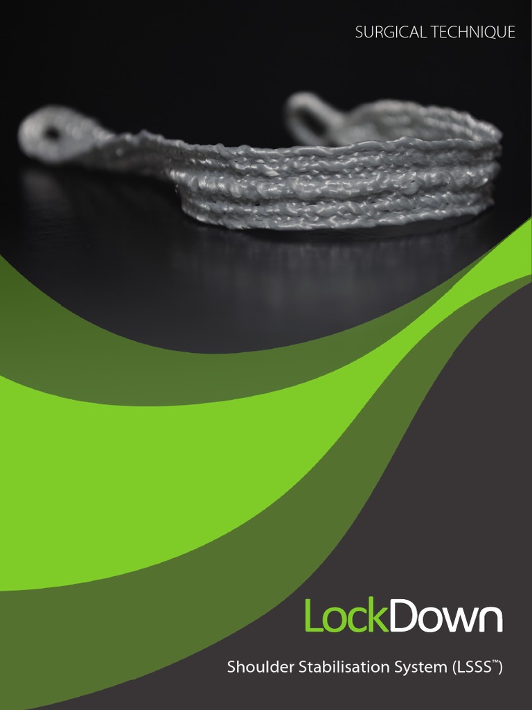 Lockdown Lsss Shoulder Stabilisation System Product Info A4 4pp
