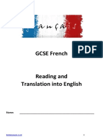 GCSE-translation and Reading Practice