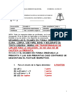 Desarrollar El Examen en Forma Ordenada, Clara, Limpia, Use Papel Bond Y Boligrafo de Tinta Liquida Negra