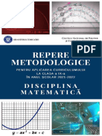 Repere Matematica Aplicare Curriculum Cls IX 2021 2022