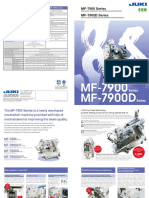 MF-7900 Series MF-7900D Series: Specifications