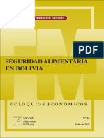 Coloquio Económico No. 22 Seguridad Alimentaria en Bolivia