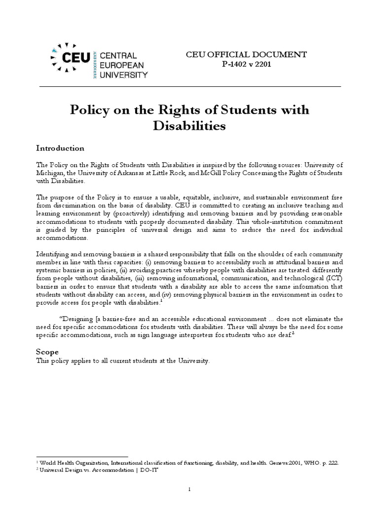 p-1402v2201 Policy On The Rights of Students With Disabilities For Web1 ...