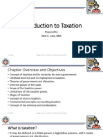 Introduction To Taxation