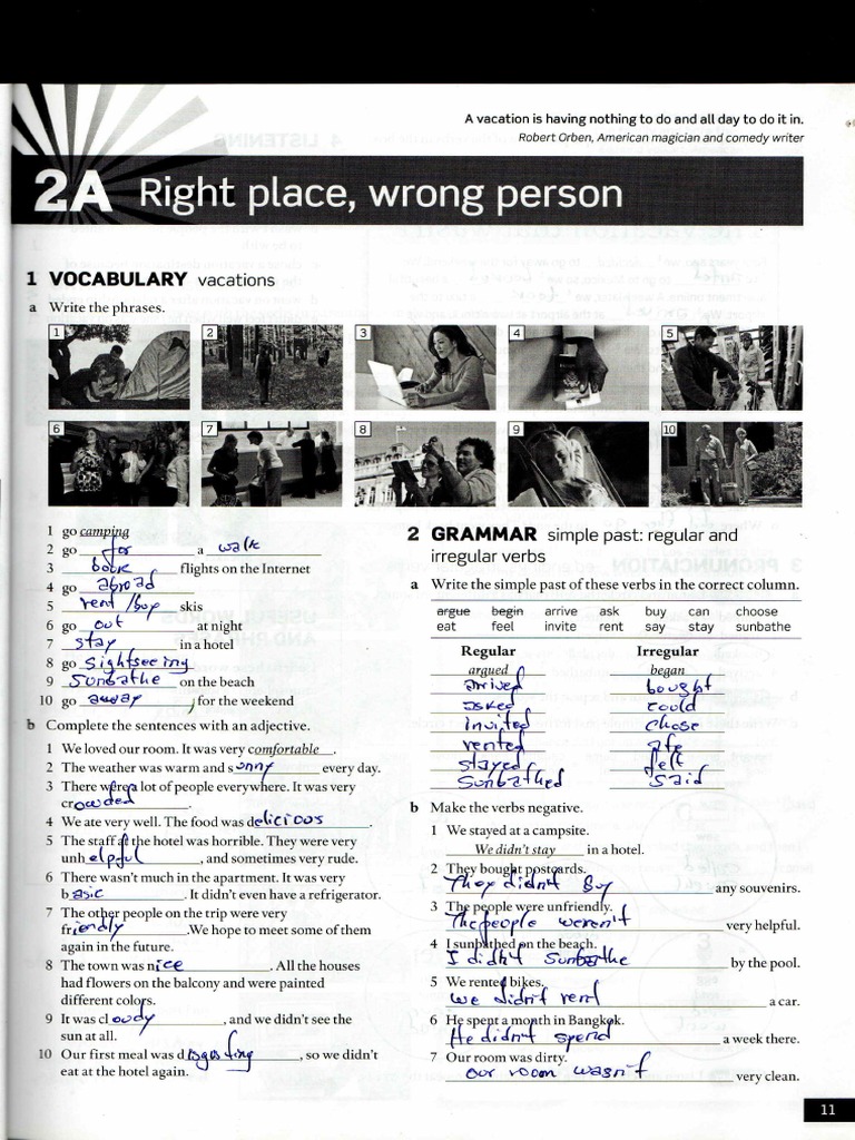 2-ABC workbook amerincan english file 2 second edition | PDF