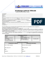 Contrat D Echange Pret de Vehicule Intervac France