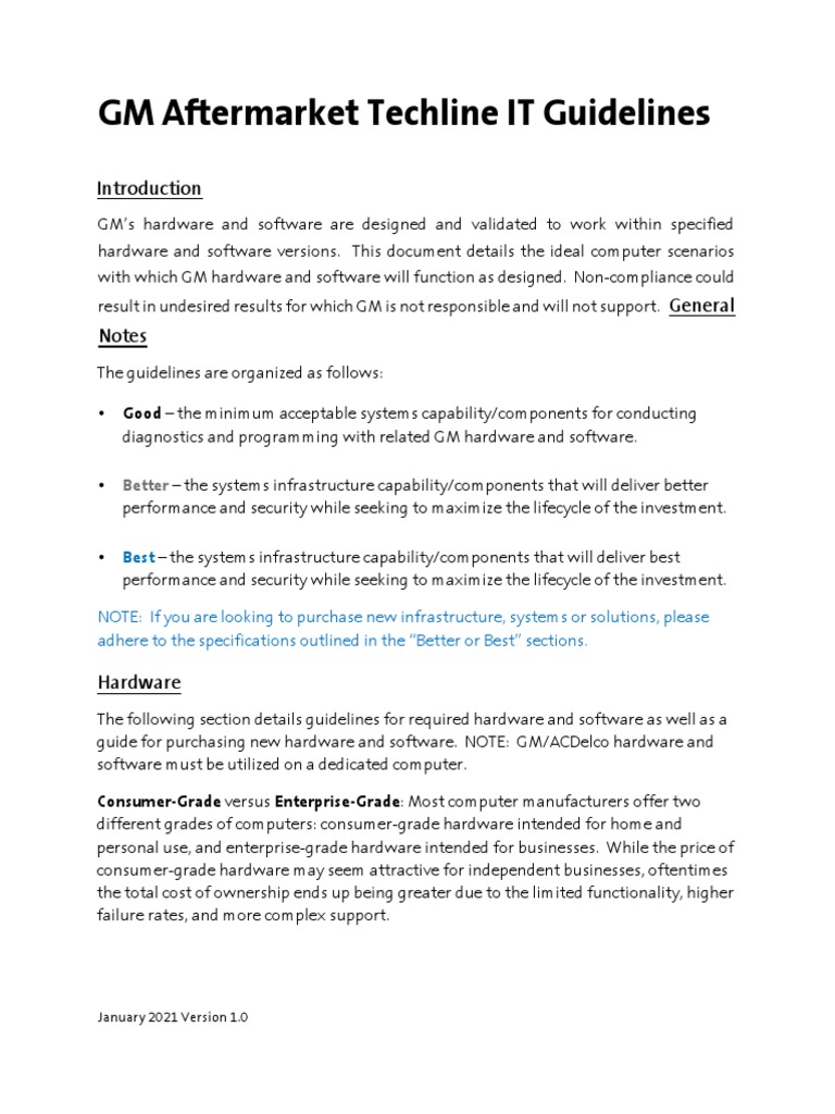Aftermarket Infrastructure Guideline v1.0 Download Free PDF