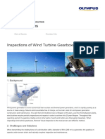 Inspections of Wind Turbine Gearboxes