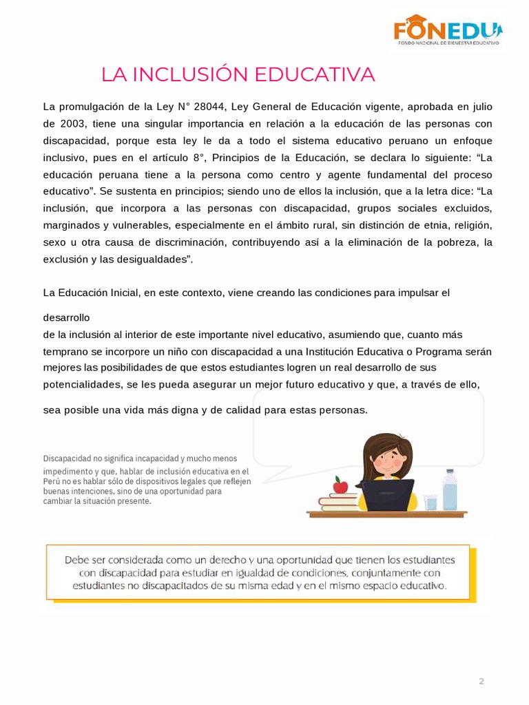 Inclusion PDF | Descargar gratis PDF | Inclusión (Educación) | Invalidez