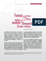 Gestión urbana como tema de opinión