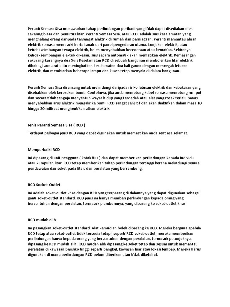 RCD Test | PDF