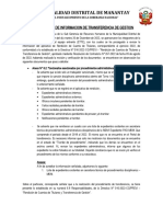 Acta de Entrega de Informacion de Transferencia de Gestion- Firma