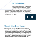 The Role of The Trade Unions