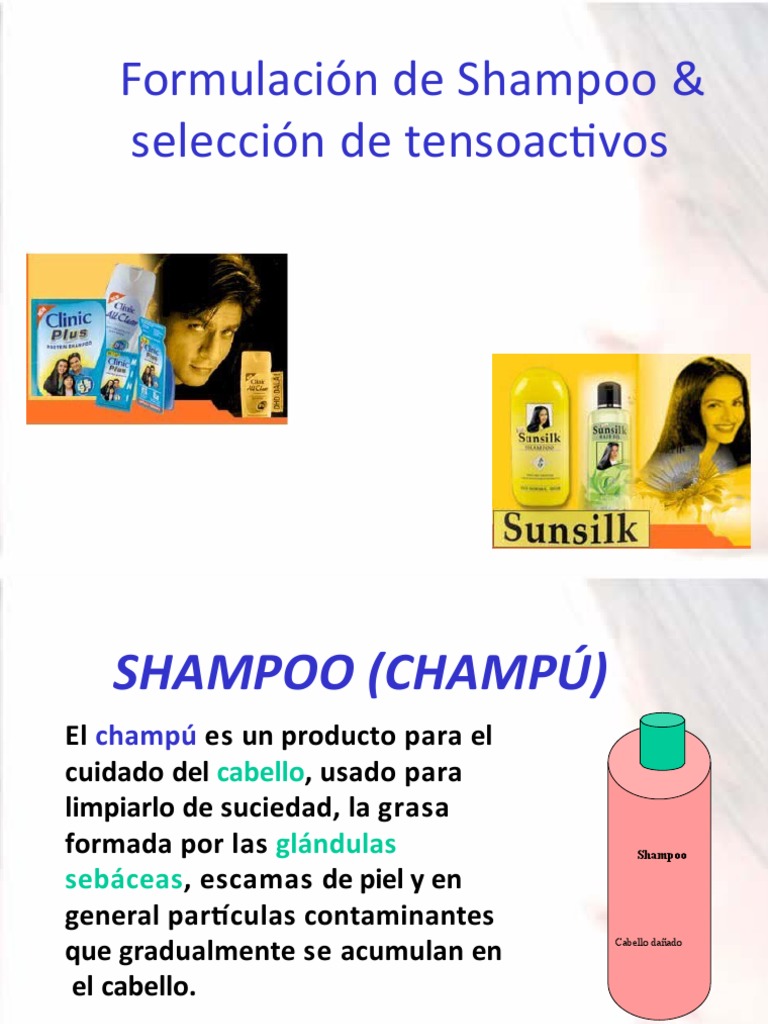 Formulación y Tensoactivos en Shampoo | PDF | Tensioactivo | Detergente