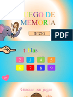 JUEGO DE MEMORIA - TABLAS DEL 2 AL 9 (Para Modificar)