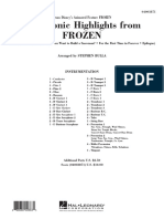 Symphonic Highlights From FROZEN - Arr. Stephen Bulla - Score + Parts