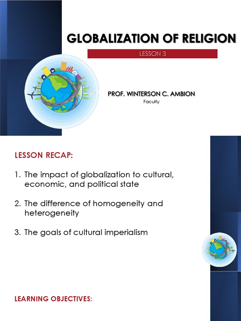 Religion's Role in Globalization | PDF | Separation Of Church And State