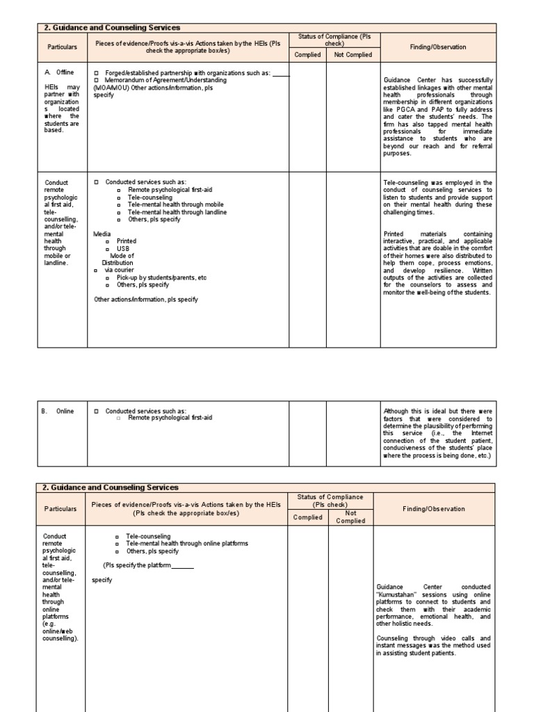 Guidance and Counseling Services Overview | PDF | School Counselor ...