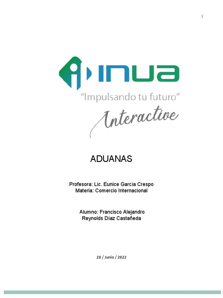 Aduanas Pdf Aduana El Comercio Internacional