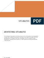 Lecture 7 - Site Analysis Matrix Diagram