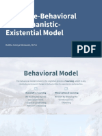 Pertemuan 4 - Cognitive-Behavioral and Humanistic-Existential Model