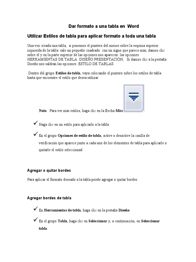 Dar Formato A Una Tabla en Word | PDF | Informática | Software