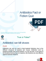 Antibiotics Fact or Fiction Quiz