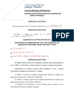 Guía de Ejercicios de Optimización de Funciones Multivariables