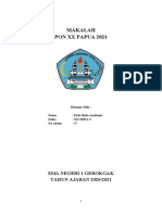 Makalah Pon Papua 2021