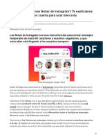 Qué Son Las Nuevas Notas de Instagram