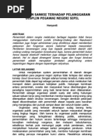 Download Penerapan Sanksi Terhadap Pelanggaran Disiplin Pns by Andrew Dangeubun SN62384524 doc pdf