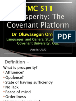 Prosperity - The Covenant Platform - TMC 511 - OCTOBER 2022