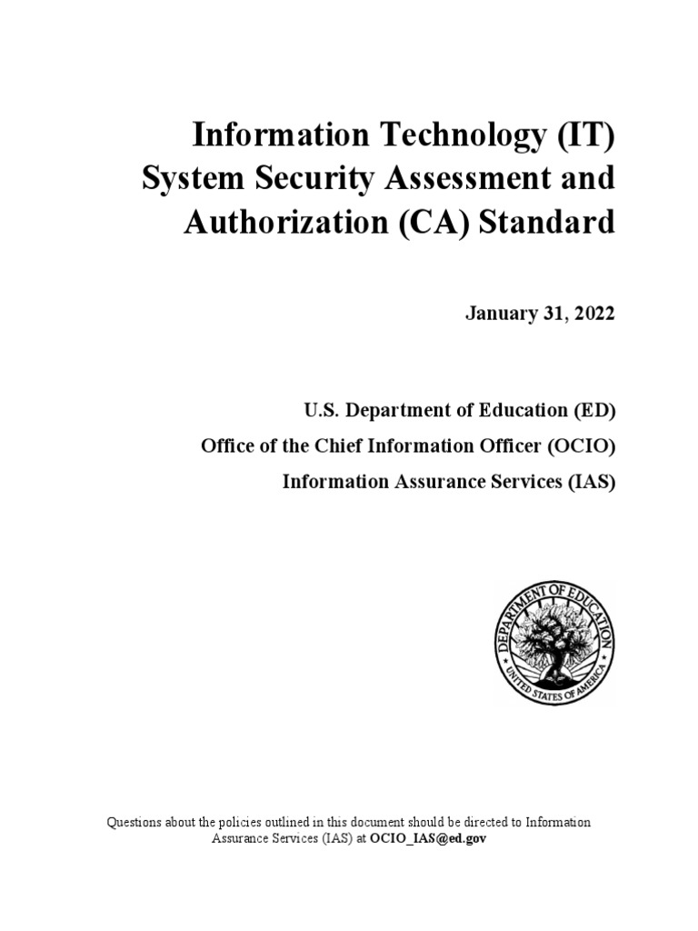 Security Assessment And Authorization
