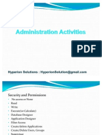 Administration Activities