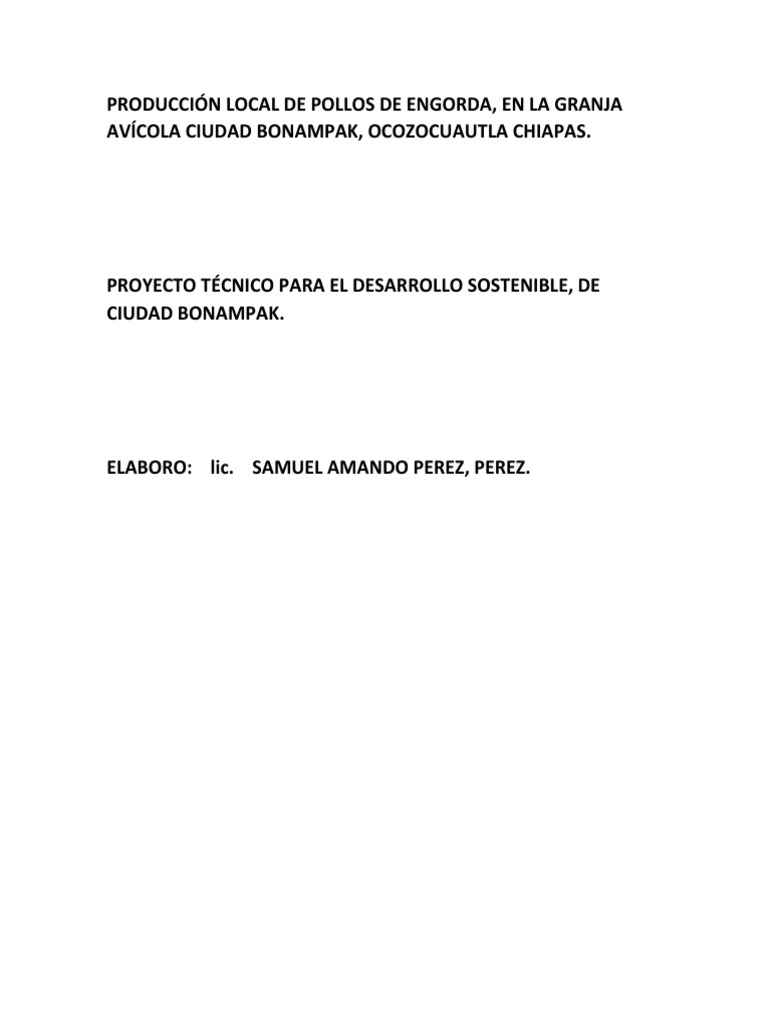 Word proyectos de pollo1 pdf granjas mercado econom a 