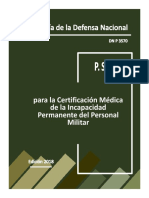 P.S.O. Certificación Médica de La Incapacidad Permanente