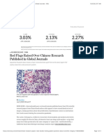 Topic 1 - Red Flags Raised Over Chinese Research Published in Global Journals - WSJ