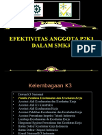 13.efektivitas Anggota P2K3 DLM SMK3