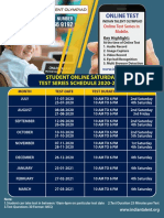 Online Student Test Schedule