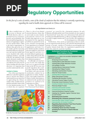 Chinese Regulatory Opportunities