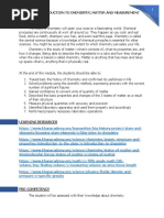 Module 1 Introduction To Chemistry Matter and Measurement