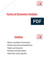 Forms of Economic Analysis