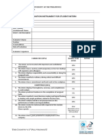 PUP intern evaluation form