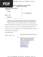 Download 081511 Maverick Entertainment Dismissals by Cashman Law Firm PLLC SN62386213 doc pdf