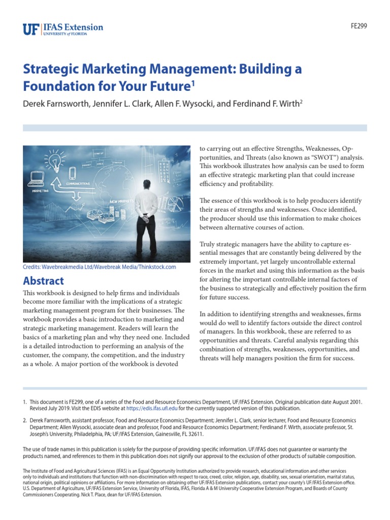 Strategic Marketing Management - Building A Foundation For Your Future ...