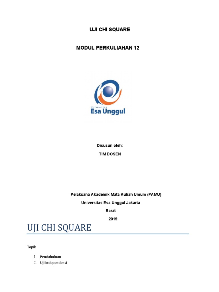 Uji Chi Square Pdf