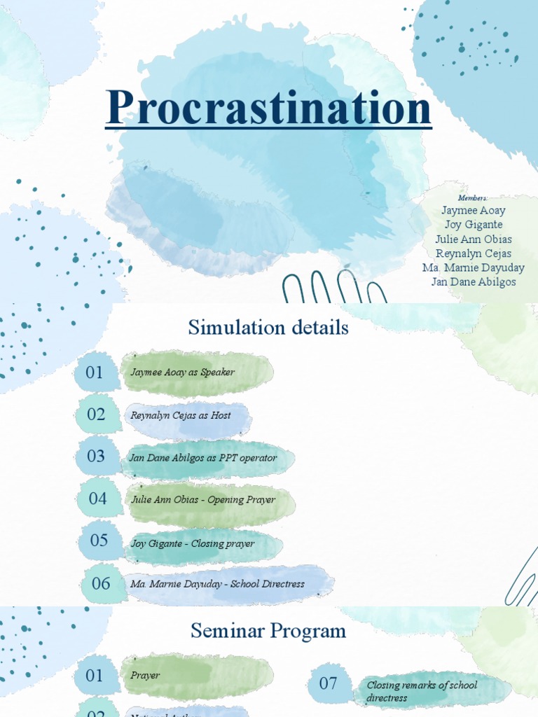 Procrastination | PDF