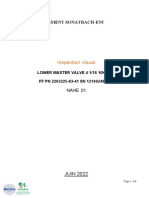 Rapport D'inspection Lower Master Valve