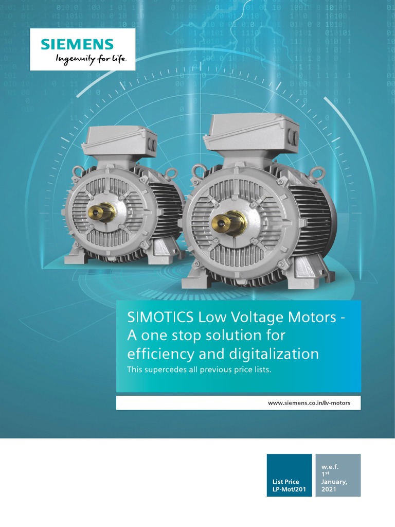 Siemens Motors Price PDF
